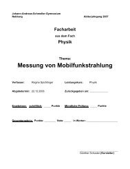 Messung von Mobilfunkstrahlung - Mobilfunk und Schule - Bayern