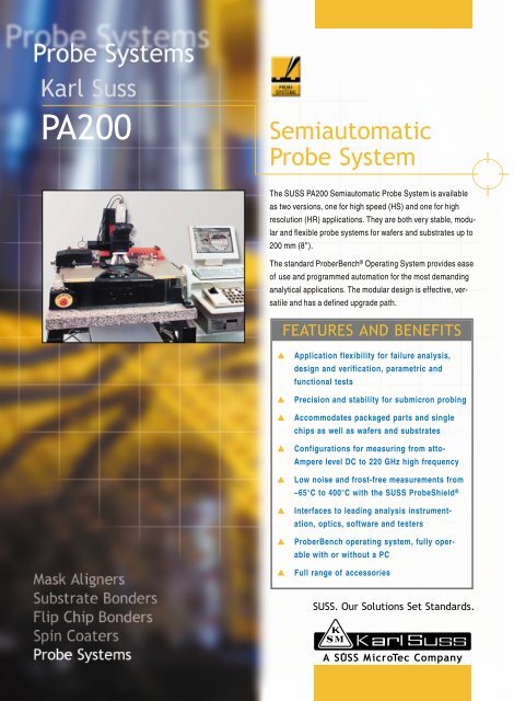 Karl Suss Semiautomatic Probe System - CERN