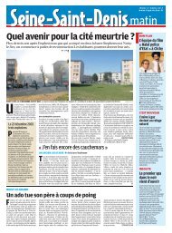 Quel avenir pour la citÃ© meurtrie ? - Pierrefitte Socialiste