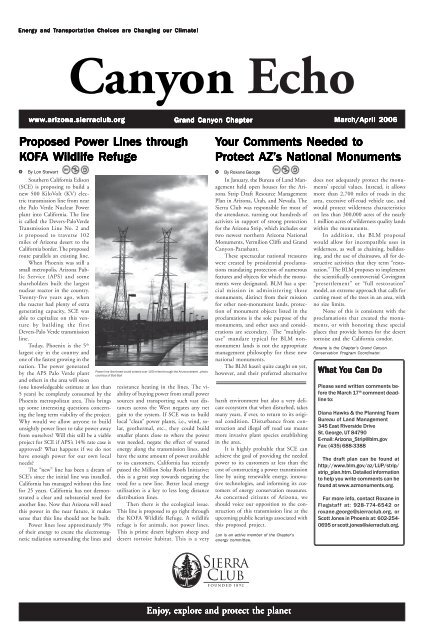 page 2 revisedmarch april 04 - Arizona Sierra Club