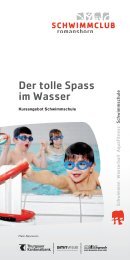 Flyer der Schwimmschule - Schwimmclub Romanshorn