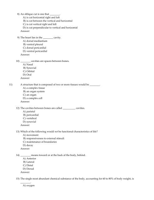 Multiple-Choice Questions - Sinoe medical homepage.