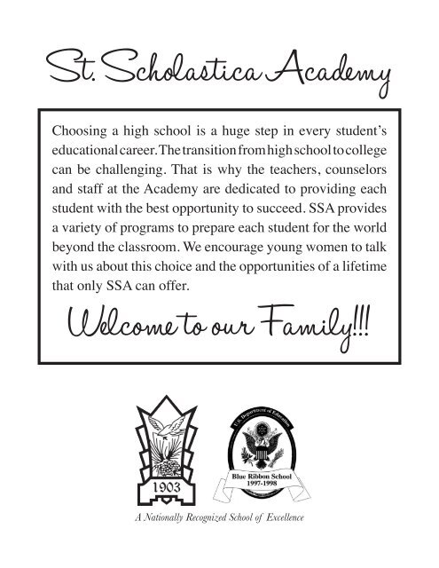 Info Guide2012-13 - St. Scholastica Academy