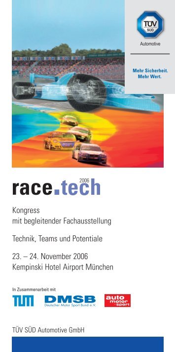 Kongress mit begleitender Fachausstellung Technik, Teams und ...