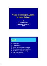 Value of Inotropic Agents Value of Inotropic Agents in Heart Failure