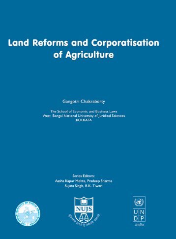 Land Reforms and Corporatisation of Agriculture. - Indian Institute of ...