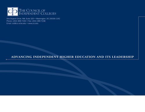 Annual Report 2006-2007 - The Council of Independent Colleges