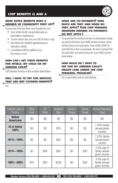 Member Handbook - Community First Health Plans.