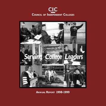 Annual Report 1998-1999 - The Council of Independent Colleges