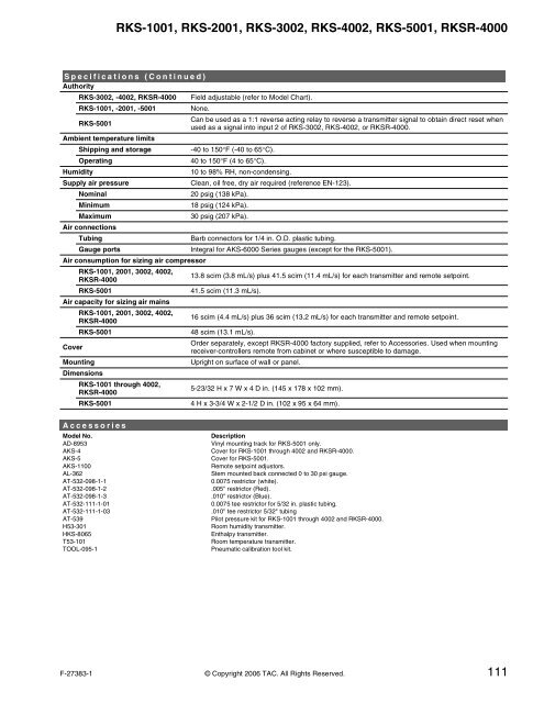 TAC Pneumatic Products Catalog