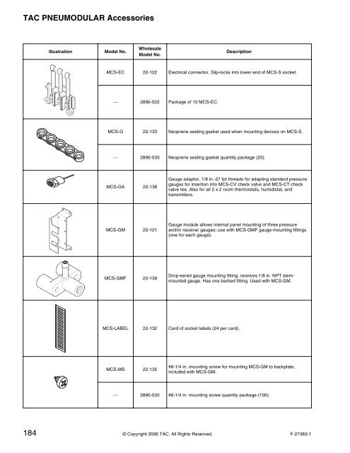 TAC Pneumatic Products Catalog