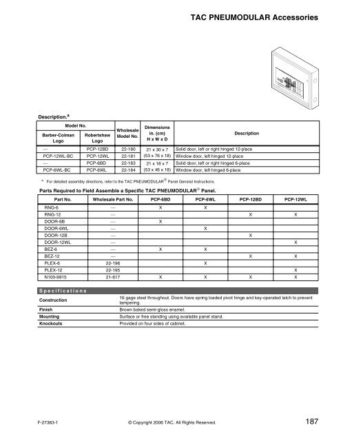 TAC Pneumatic Products Catalog