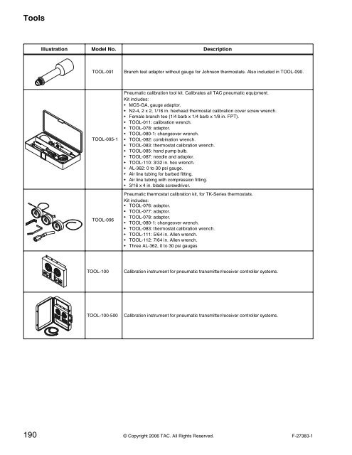 TAC Pneumatic Products Catalog