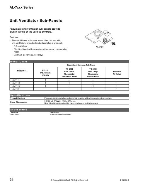 TAC Pneumatic Products Catalog