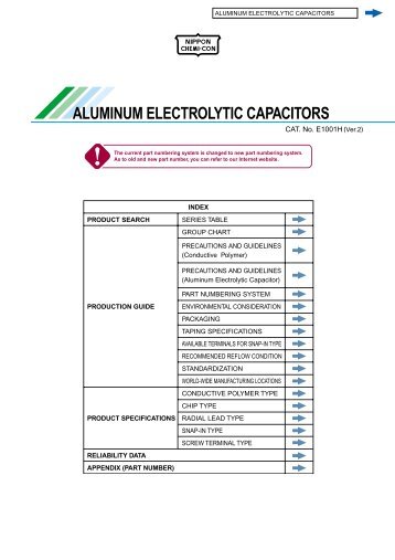 ALUMINUM ELECTROLYTIC CAPACITORS