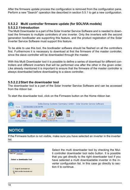 Solar Inverter Service Software Kit - Delta Energy Systems