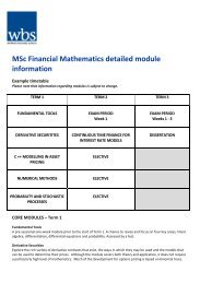 Download detailed information on the core and elective modules for ...