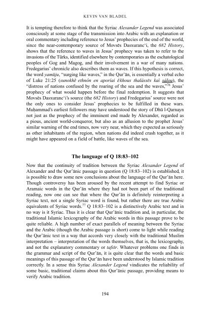 The Qur'an in its historical context (pdf - Islam and Christian-Muslim ...