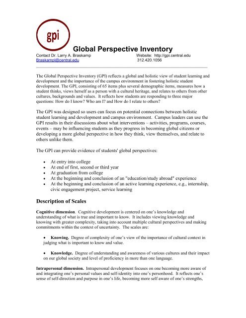 Global Perspective Inventory