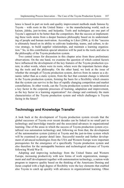 Management of Technology and Innovation in Japan