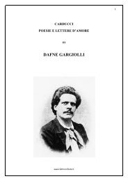 l'amore per dafne gargiolli (lalage) - Fatti non foste