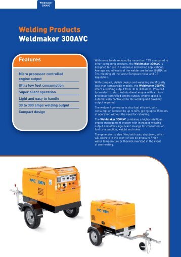 Welding Products Weldmaker 300AVC - Welding Generators