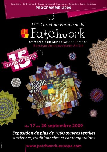 programme| 2009 - Carrefour Européen du Patchwork