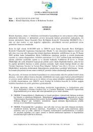 KÃ¶mÃ¼r Depolama, Eleme ve Briketleme Tesisleri Genelgesi
