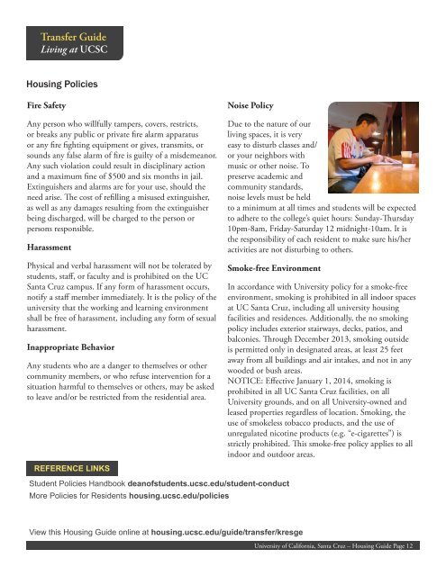 Download Printable Housing Guide (PDF) - UC Santa Cruz ...