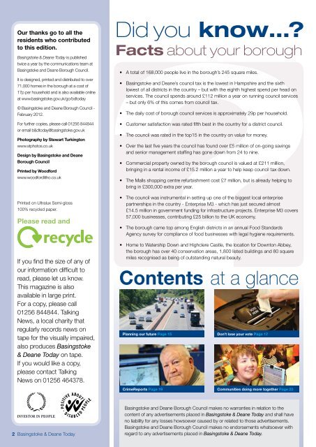 Spring 2012 - Basingstoke and Deane Borough Council