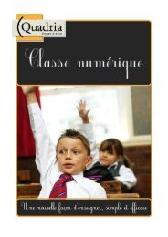 Plaquette La Classe Numérique - Quadria - HP