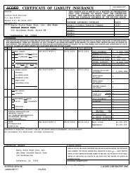 Certificate of Liability Insurance - Home Instead Senior Care