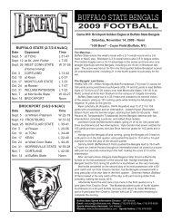 FB Game Notes.indd - Buffalo State College Athletics