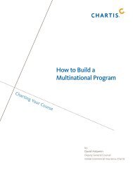 How to Build a Multinational Program - Chartis