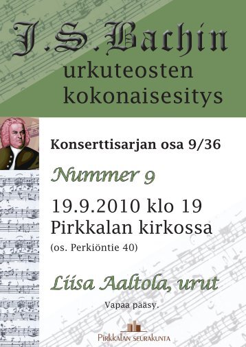 BACH 9.pdf - Pirkkalan seurakunta