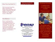 Winthrop Counseling Center Brochure