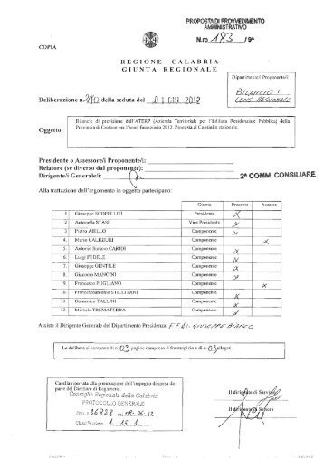 Azienda Territoriale per l'Edilizia Residenziale Pubblica - Consiglio ...