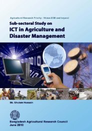 ICT in Agriculture and Disaster Management - Bangladesh ...