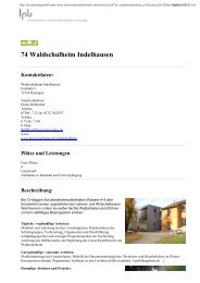 74 Waldschulheim Indelhausen Kontaktdaten - TEAM meX