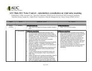 Stakeholder comment matrix - AUC.ab.ca