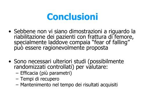 Casi clinici: la frattura di femore nell'anziano Sottotitolo: come ... - GrG