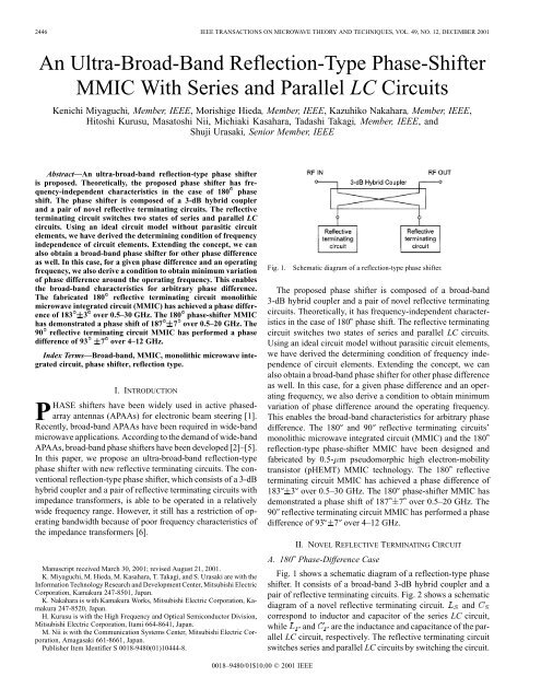 An ultra-broad-band reflection-type phase-shifter MMIC with ... - APC