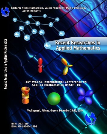 Recent Researches in Applied Mathematics - Wseas.us