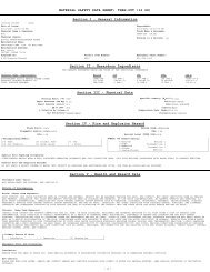 MATERIAL SAFETY DATA SHEET: THAW-OUT ... - Feldman Lumber