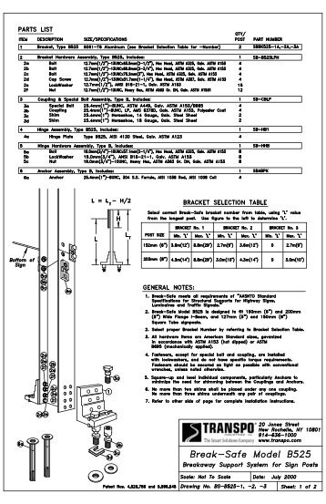 Break-Safe B525-1 (7-00) Model (1) - Transpo Industries, Inc.