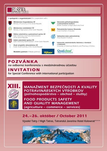 POZVÃNKA INVITATION