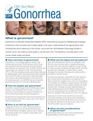 Gonorrhea Fact Sheet - The Body