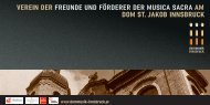 Verein der Freunde und FÃ¶rderer der Musica sacra aM doM st ...