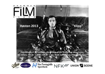 Høsten 2013 "Klipp" - Drammen Filmklubb