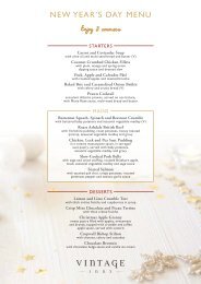 NEW YEAR'S DAY MENU